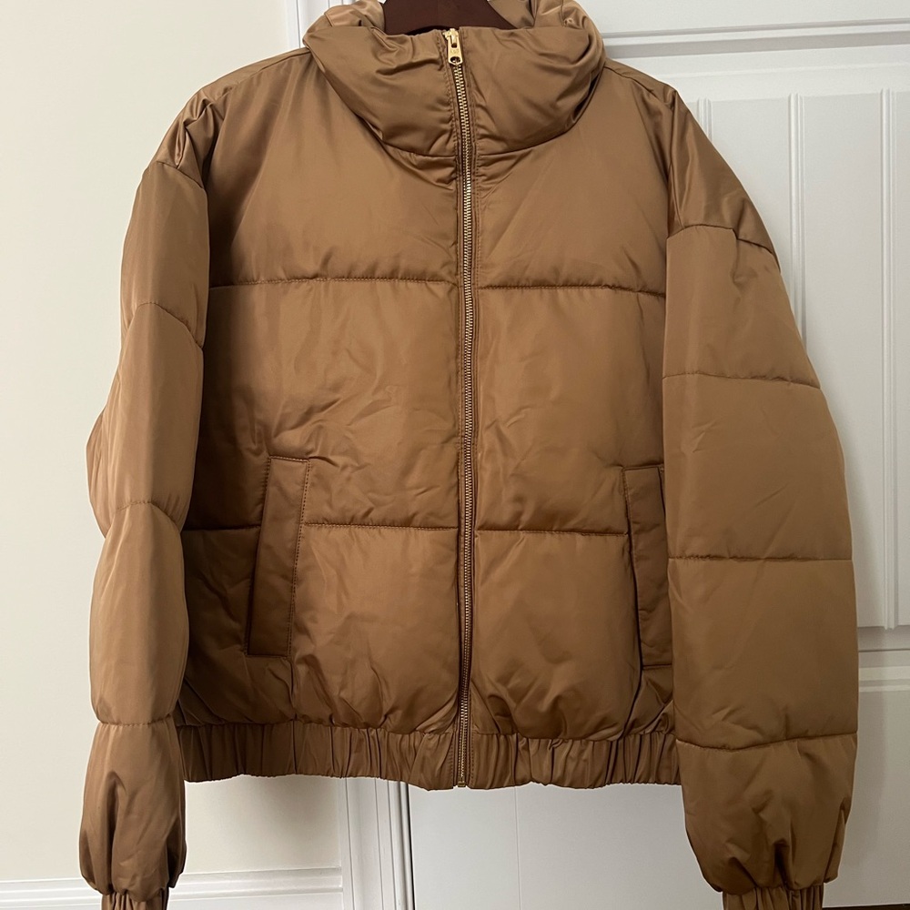 Abercrombie & Fitch Brown Puffer Jacket